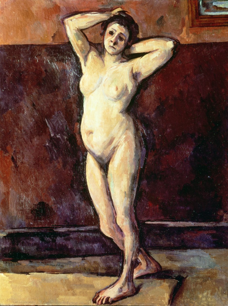 Stojąca naga kobieta autorstwa Paul Cézanne