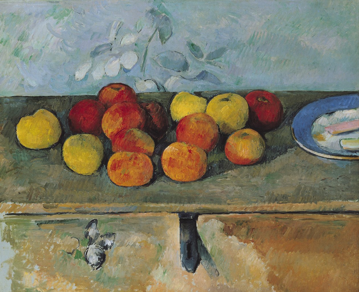 Martwa natura z jabłek i ciastek, 1880-82 autorstwa Paul Cézanne
