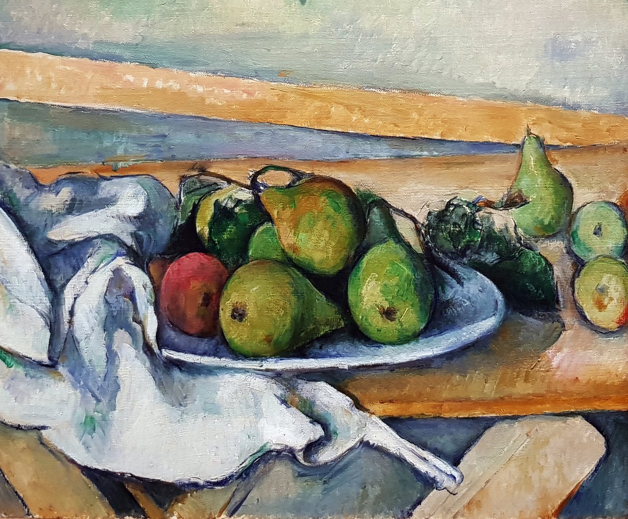Martwa natura z gruszkami autorstwa Paul Cézanne