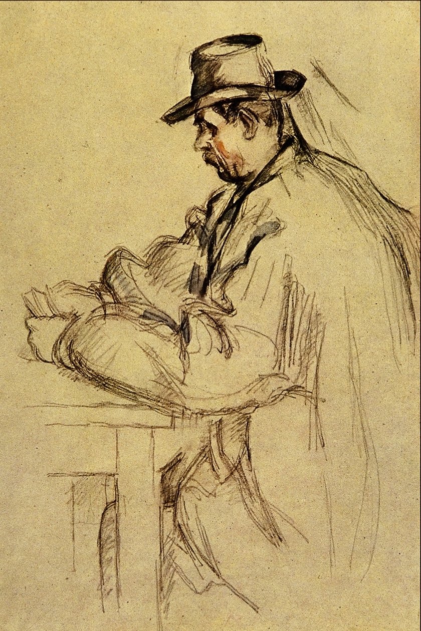 Nauka dla graczy w karty autorstwa Paul Cézanne