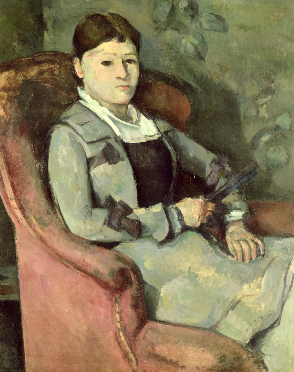 Żona artysty w fotelu, ok.187888 autorstwa Paul Cézanne