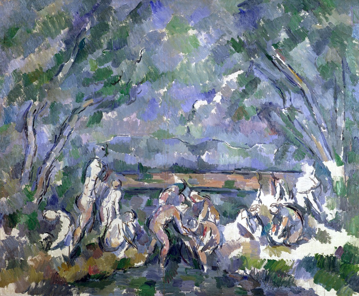 Kąpiący się, 1902-06 autorstwa Paul Cézanne