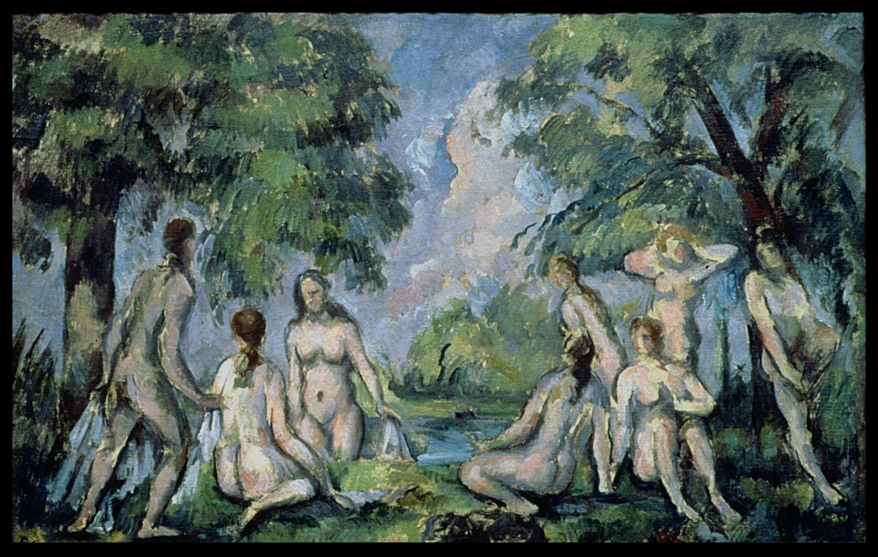 Kąpiący się, ok. 1890-1900 autorstwa Paul Cézanne