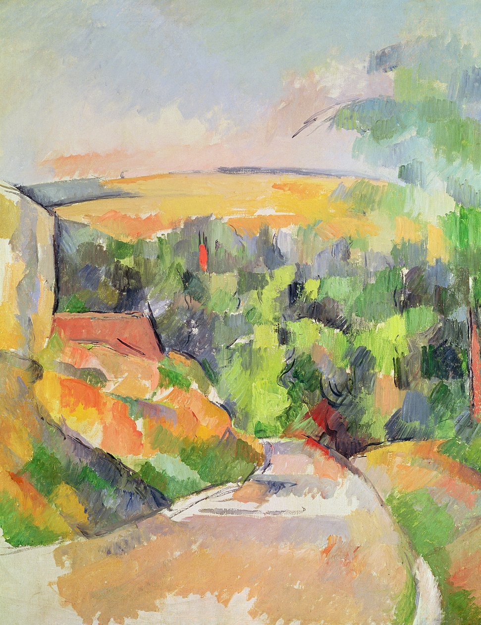 Zakręt drogi, 1900-06 autorstwa Paul Cézanne