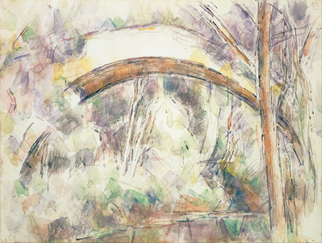 Most Trois-Sautets autorstwa Paul Cézanne