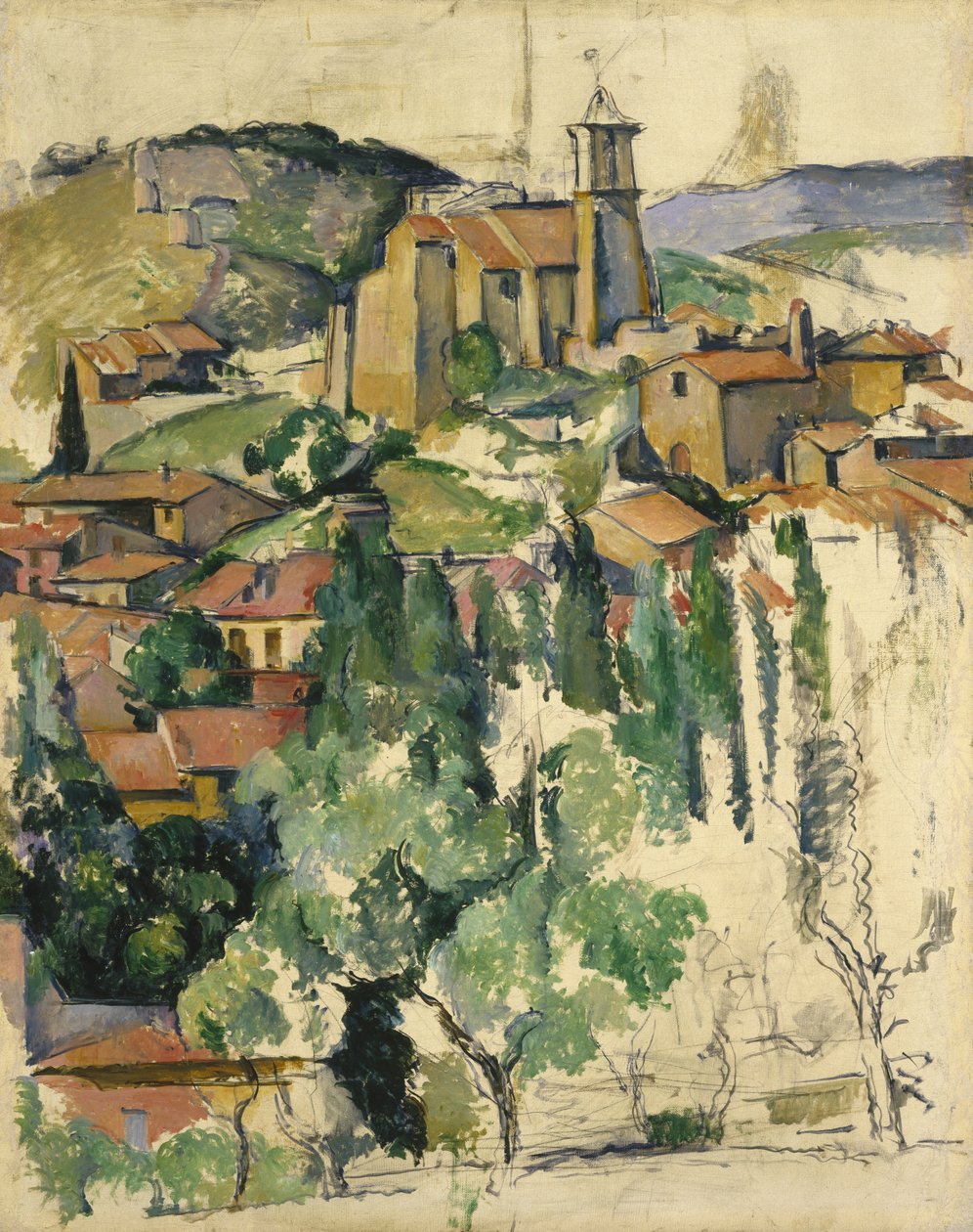 Wioska Gardanne autorstwa Paul Cézanne