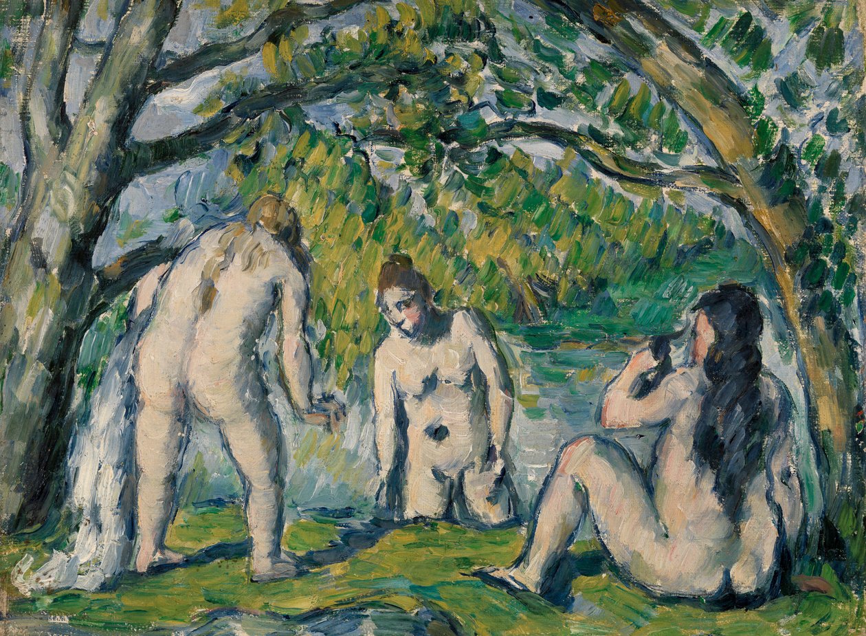 Trzech Kąpiących się autorstwa Paul Cézanne