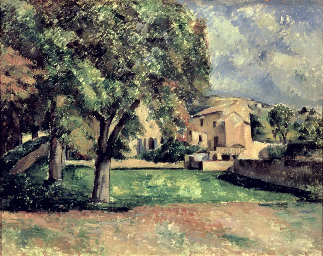 Drzewa w parku, Jas de Bouffan, 1885-87 autorstwa Paul Cézanne