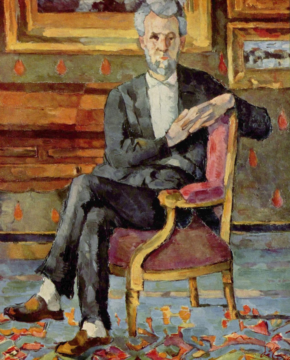 Victor Chocquet w pozycji siedzącej autorstwa Paul Cézanne