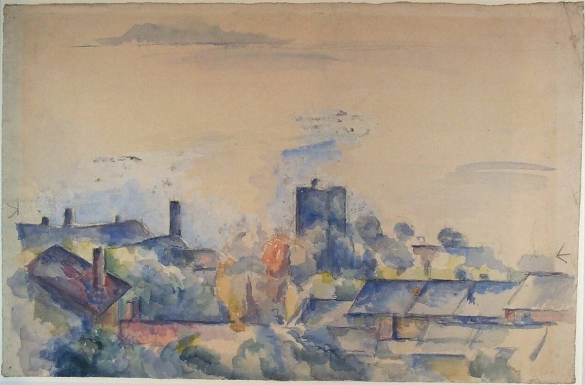 Widok na LEstaque i Zatokę Marsylską autorstwa Paul Cézanne