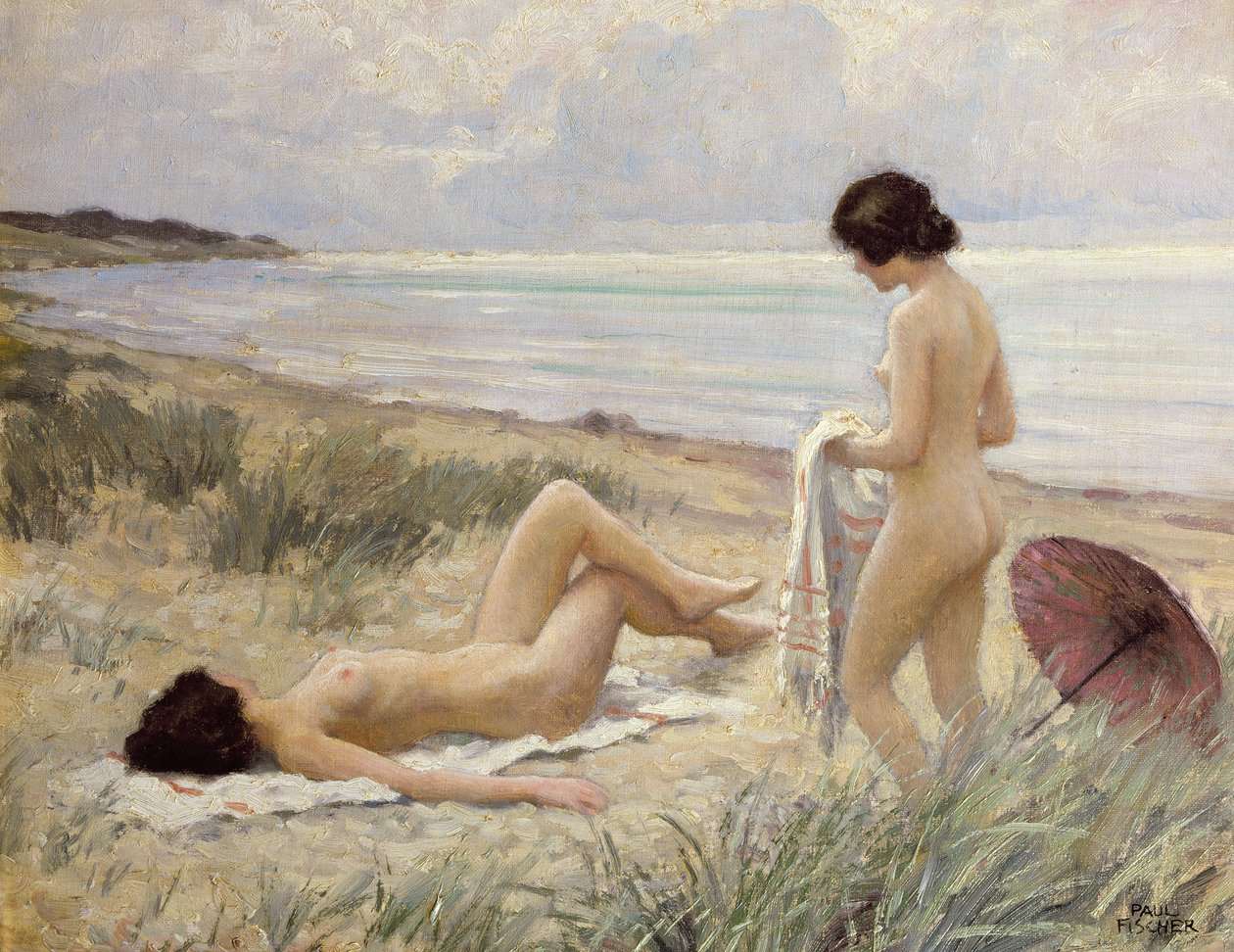 Lato na plaży autorstwa Paul Fischer