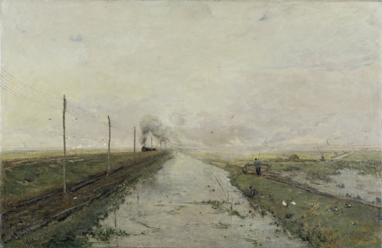 Krajobraz z pociągiem autorstwa Paul Joseph Constantin Gabriel