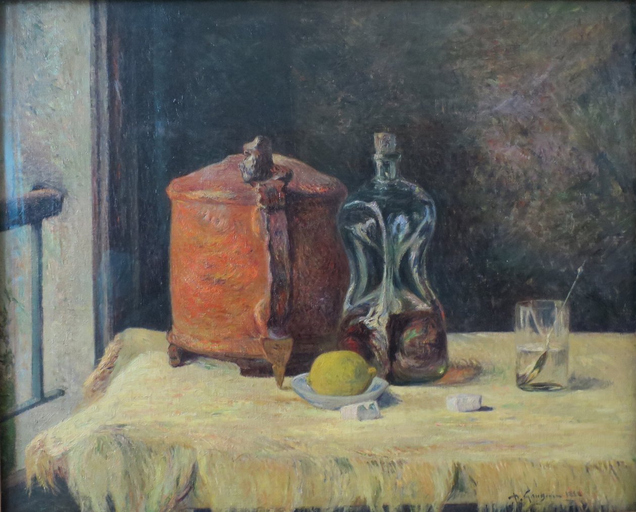 W oknie autorstwa Paul Gauguin