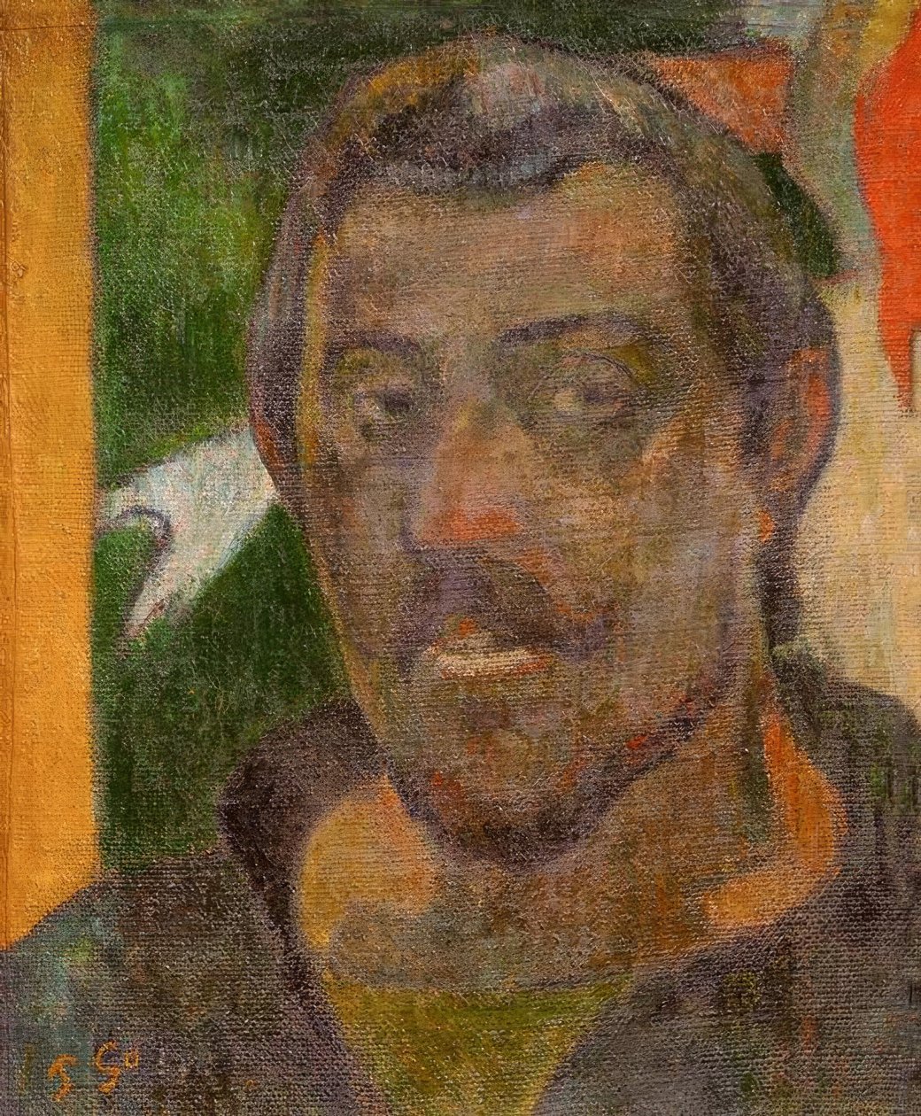 Autoportret z Ondine autorstwa Paul Gauguin
