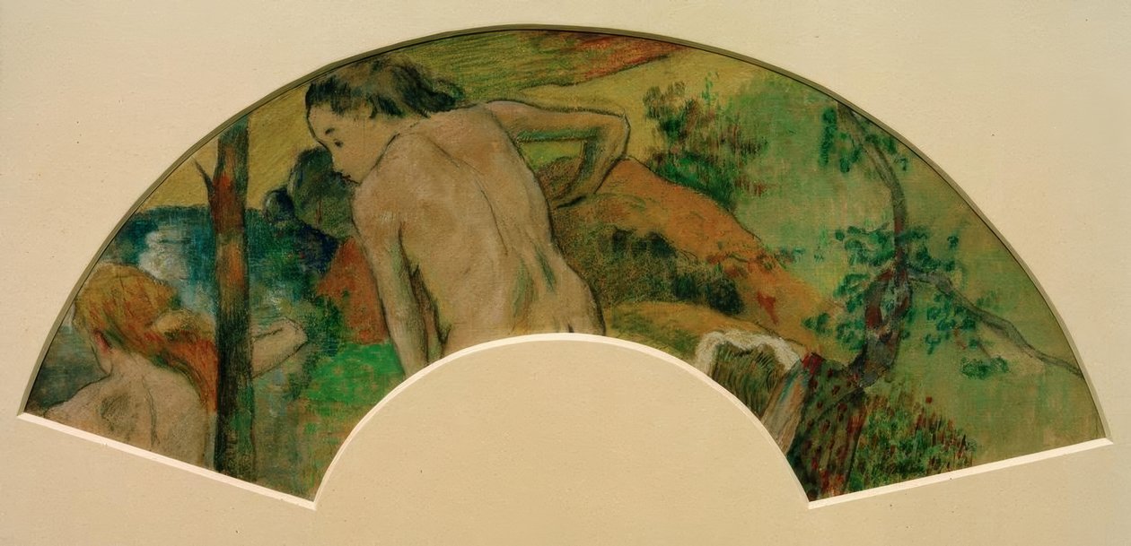 Pływanie III autorstwa Paul Gauguin