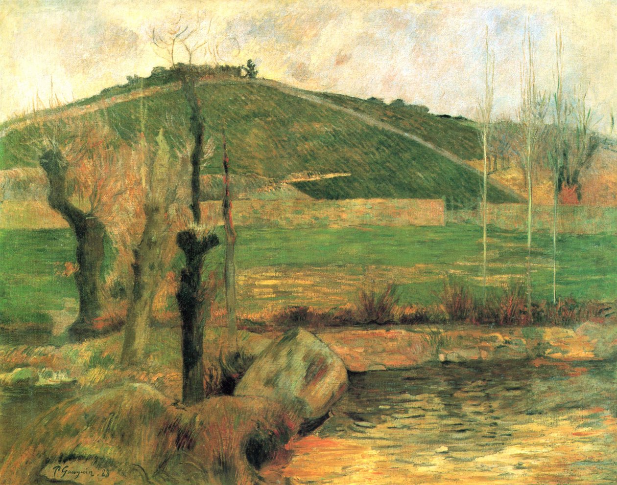 Widok Sainte-Marguerite w okolicach Pont-Aven autorstwa Paul Gauguin