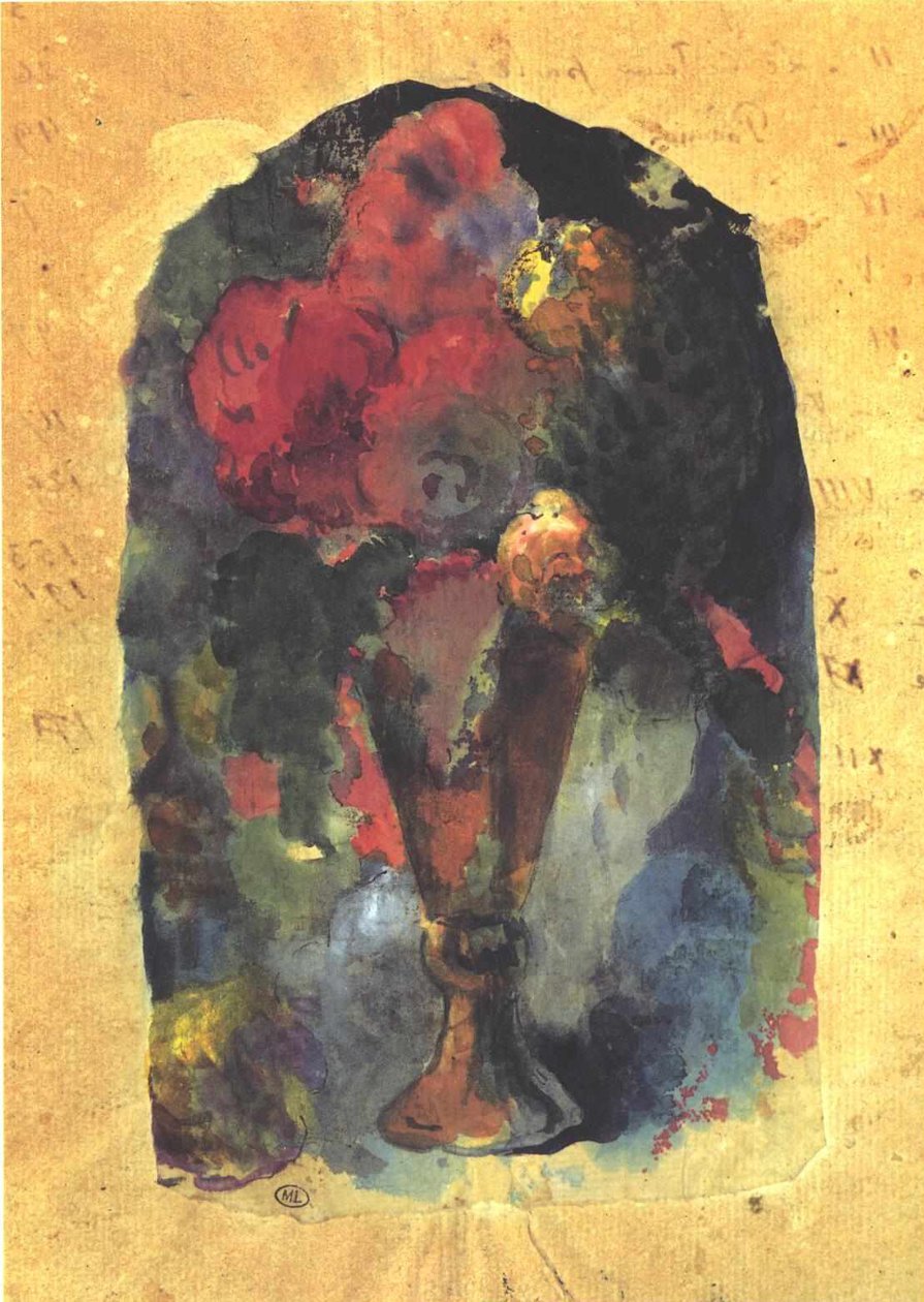 Wazon na kwiaty według Delacroix autorstwa Paul Gauguin