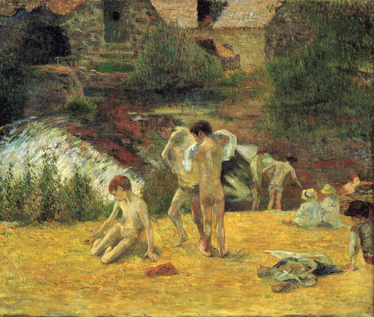 Bretońscy chłopcy w kąpieli autorstwa Paul Gauguin