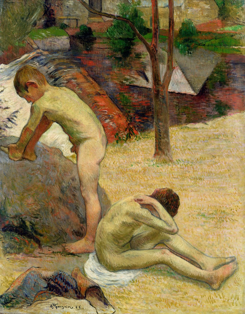 Breton Boys Bathing, 1888 (patrz także 244974) autorstwa Paul Gauguin
