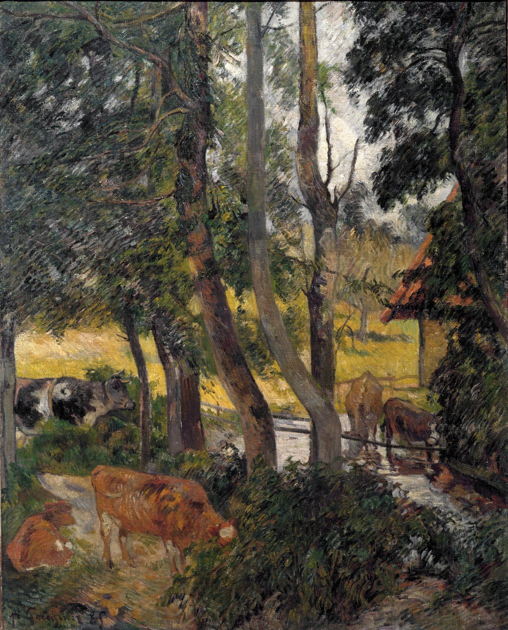 Bretoński krajobraz, 1885 autorstwa Paul Gauguin