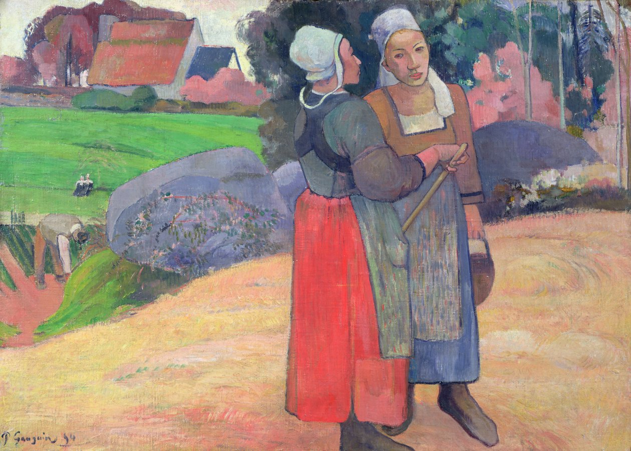 Chłopi bretońscy, 1894 r autorstwa Paul Gauguin
