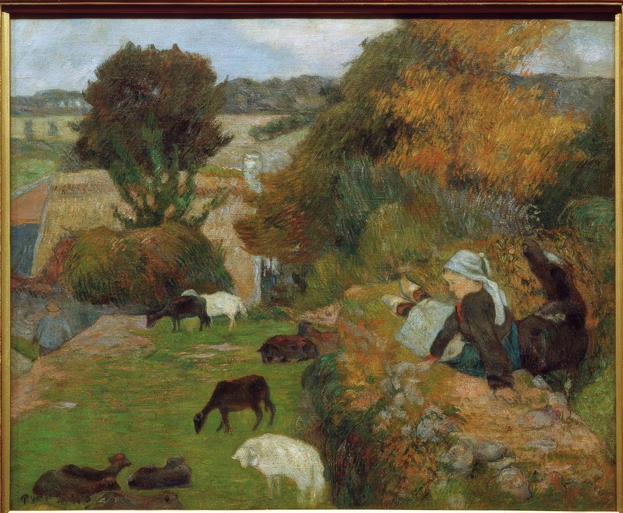 pasterka bretońska autorstwa Paul Gauguin