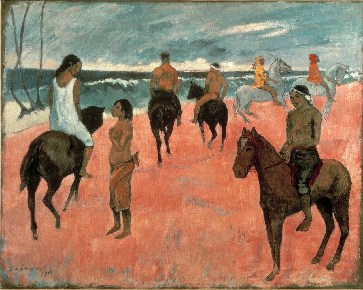 Jeźdźcy na plaży autorstwa Paul Gauguin