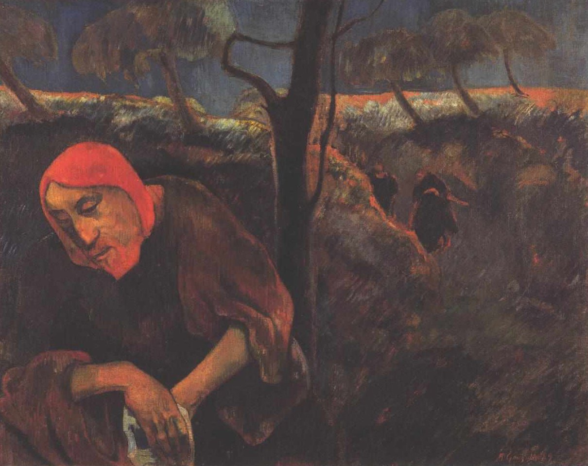 Chrystus na Górze Oliwnej autorstwa Paul Gauguin