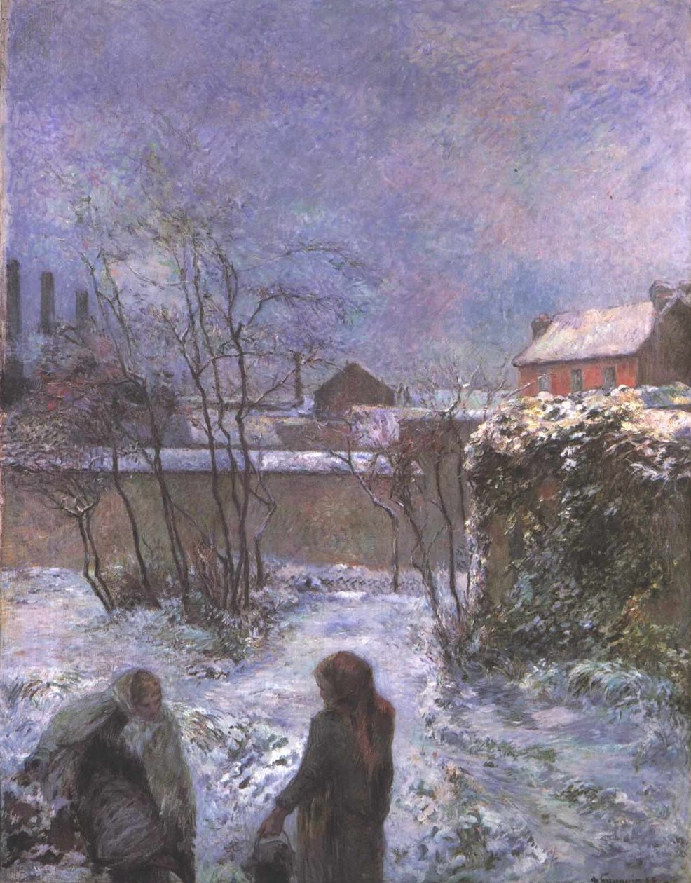 Ogród zimą, Rue Carcel autorstwa Paul Gauguin