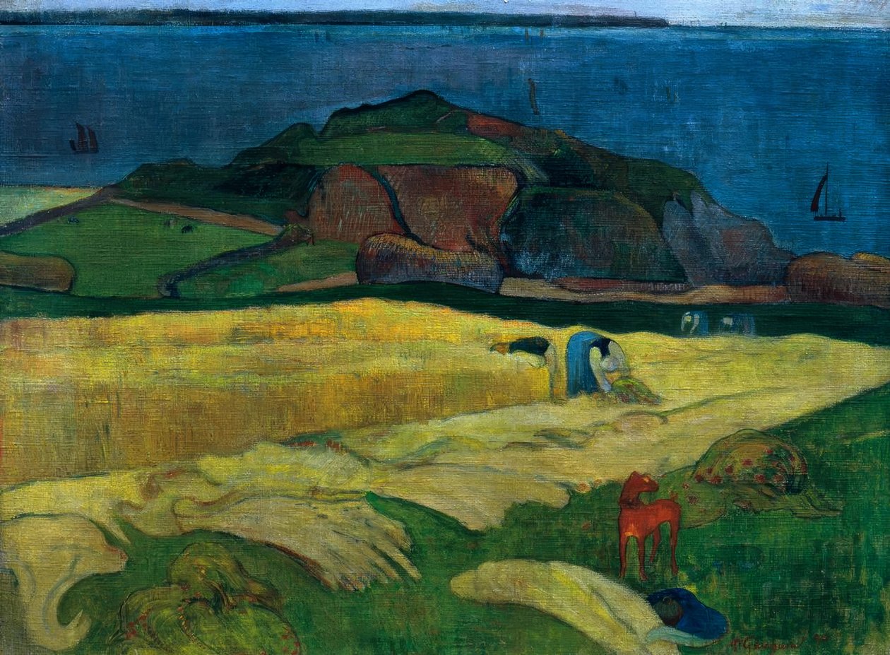 Zbiory nad morzem: Le Pouldu autorstwa Paul Gauguin