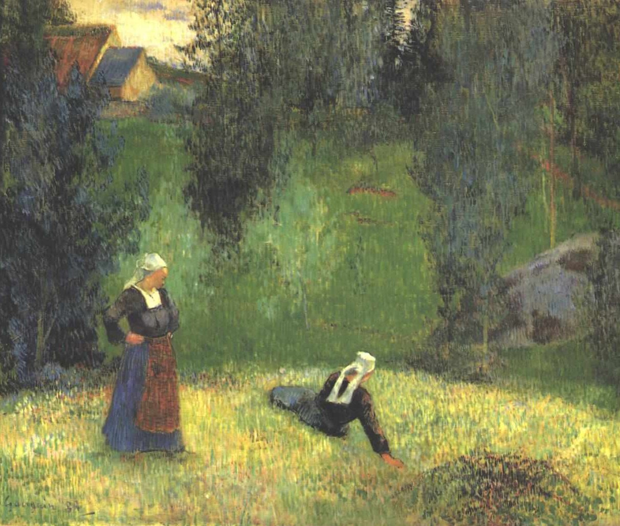 Pierwsze kwiaty autorstwa Paul Gauguin