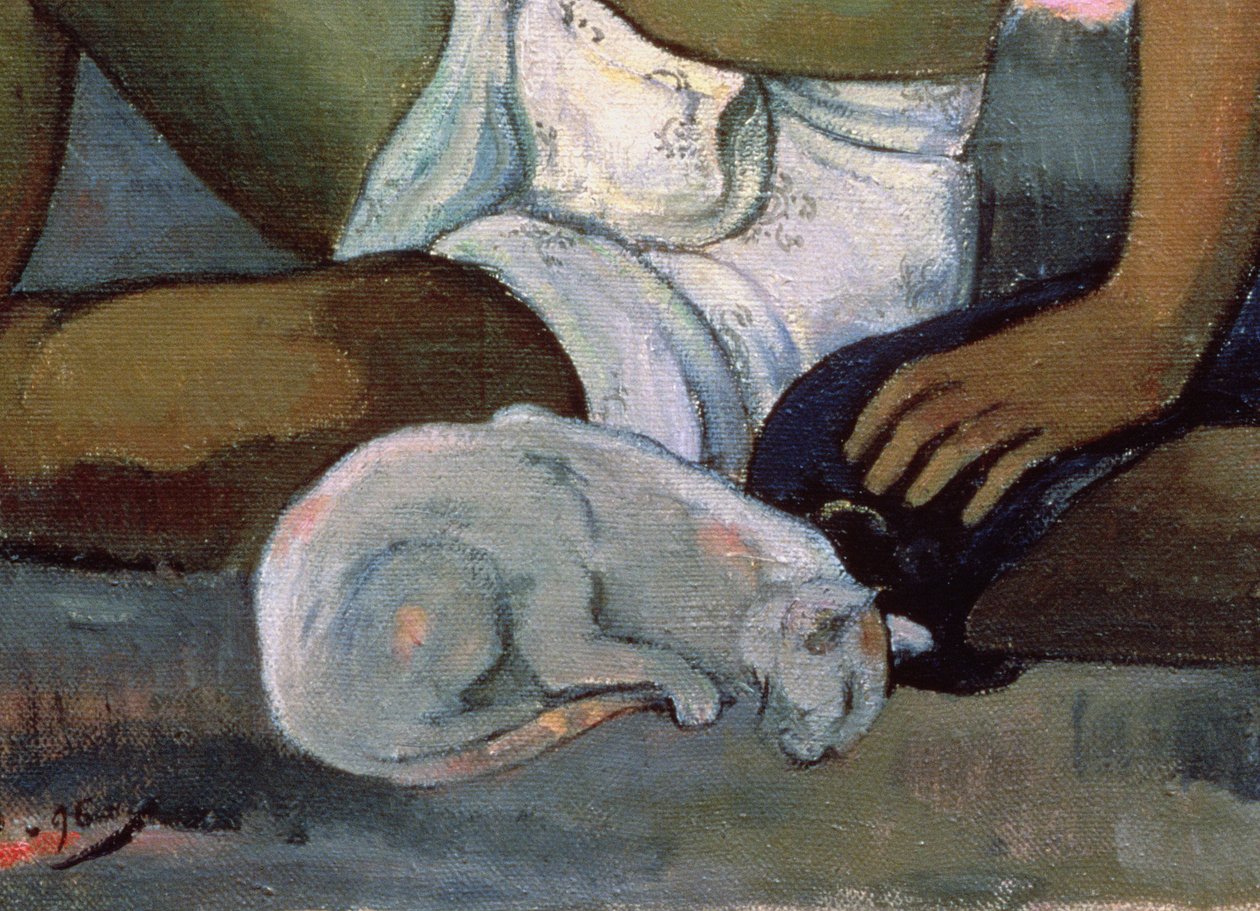 Eiaha Ohipa lub Tahitanie w pokoju, 1896 (detal 47617) autorstwa Paul Gauguin