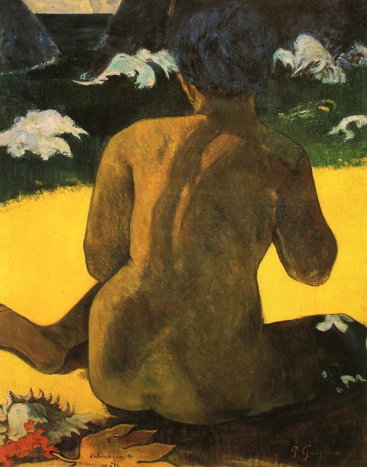 Kobieta na brzegu autorstwa Paul Gauguin