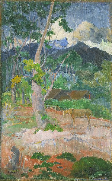 Krajobraz z koniem autorstwa Paul Gauguin