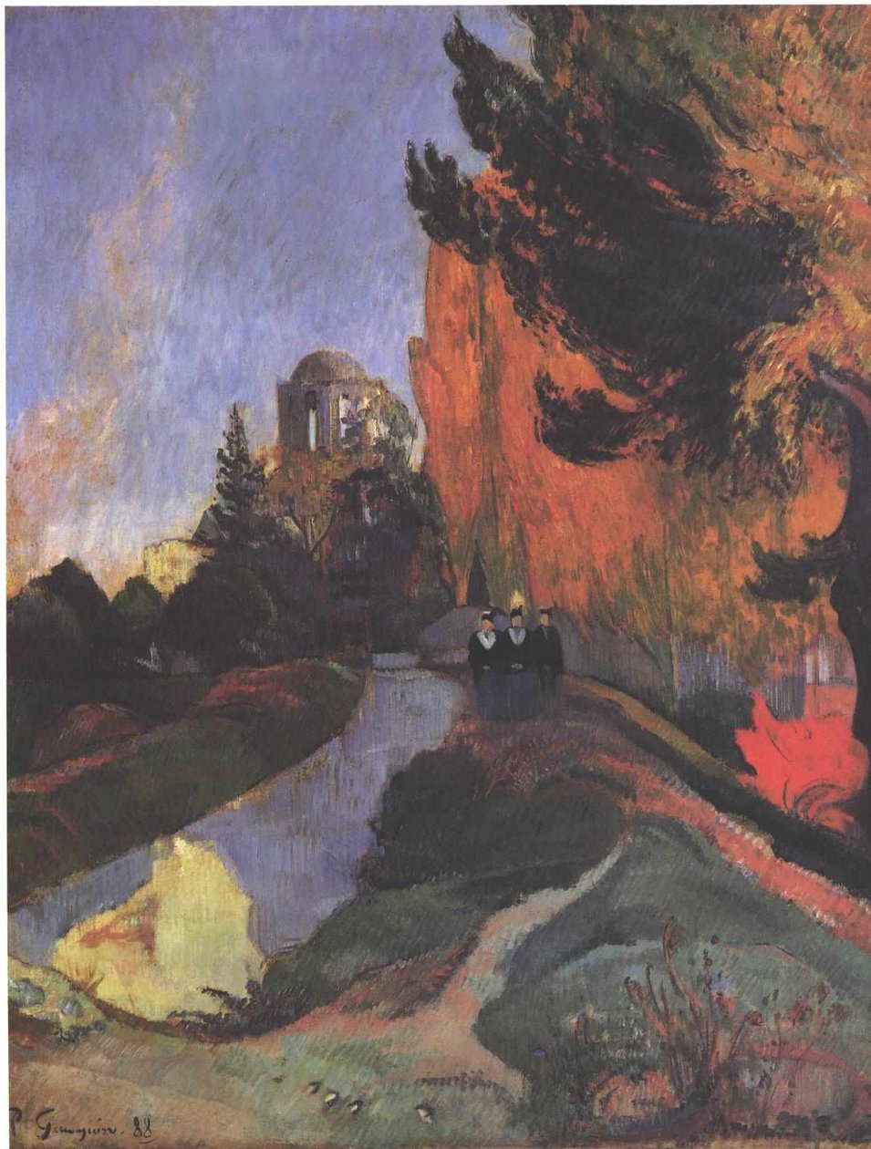 Les Alyscamps autorstwa Paul Gauguin