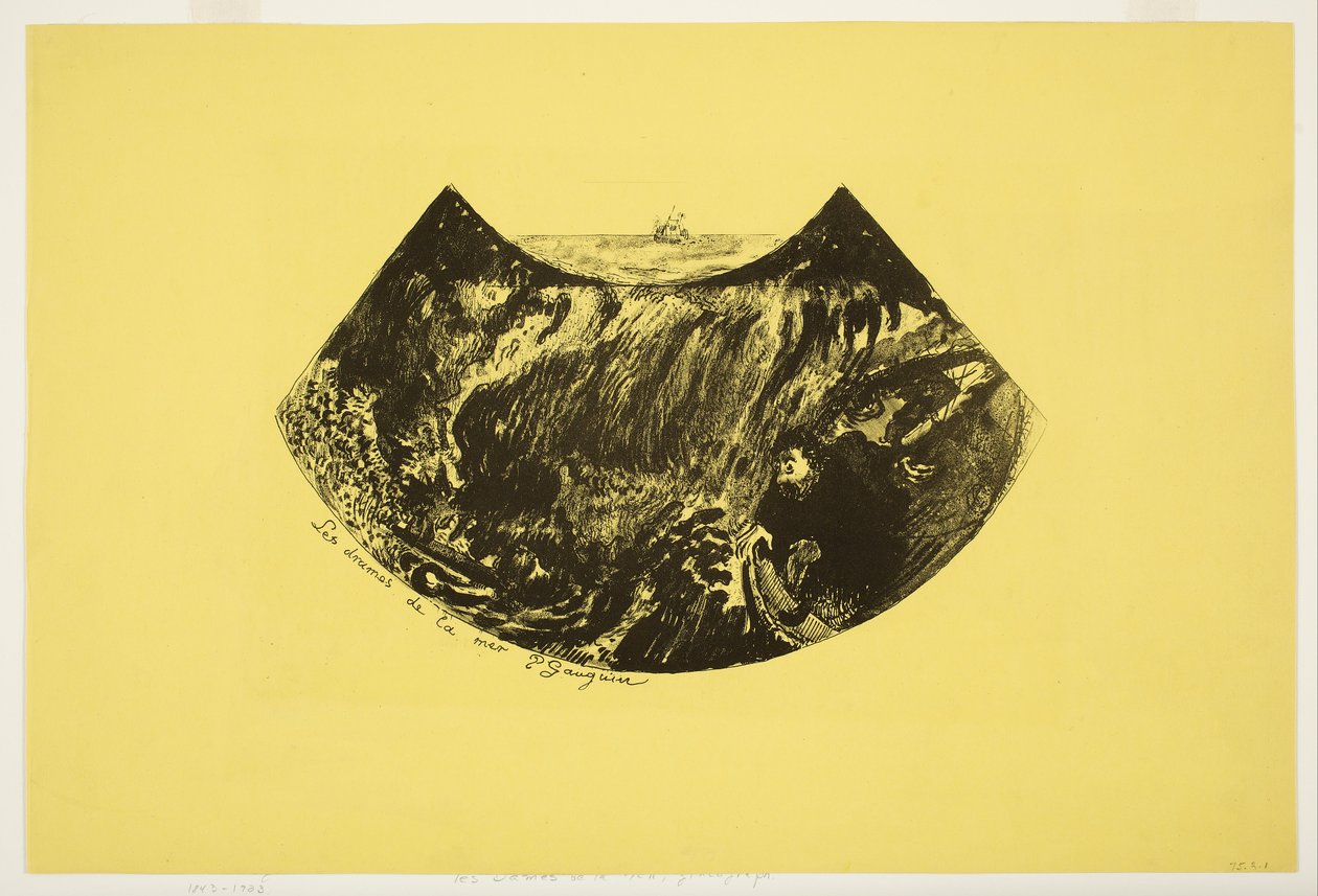 Dramaty morza autorstwa Paul Gauguin