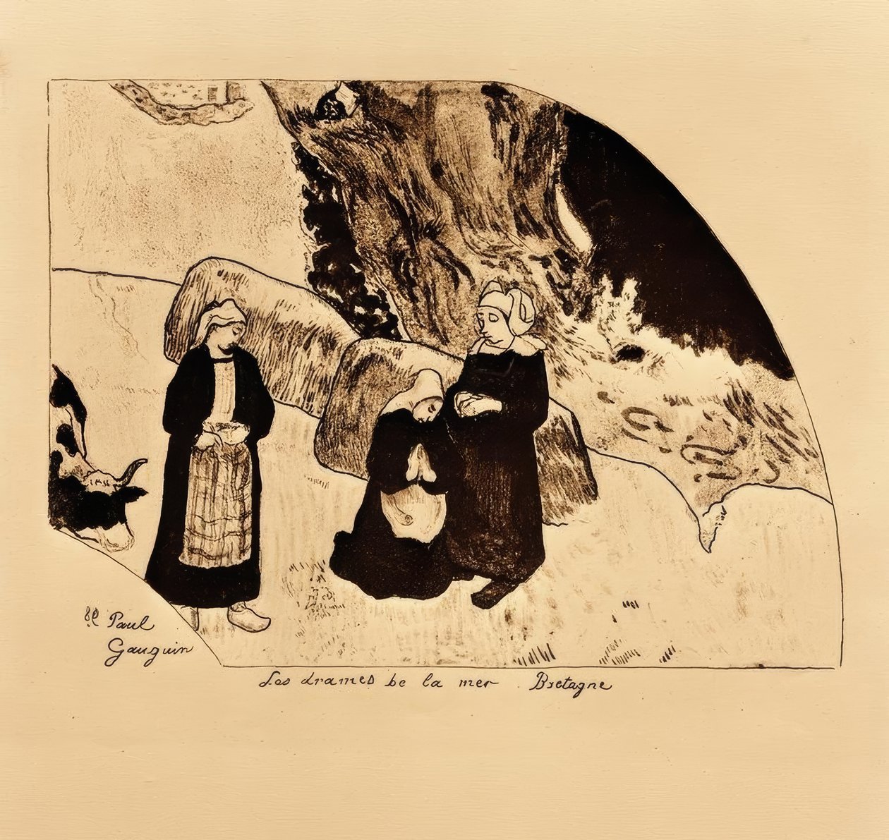 Morskie dramaty autorstwa Paul Gauguin