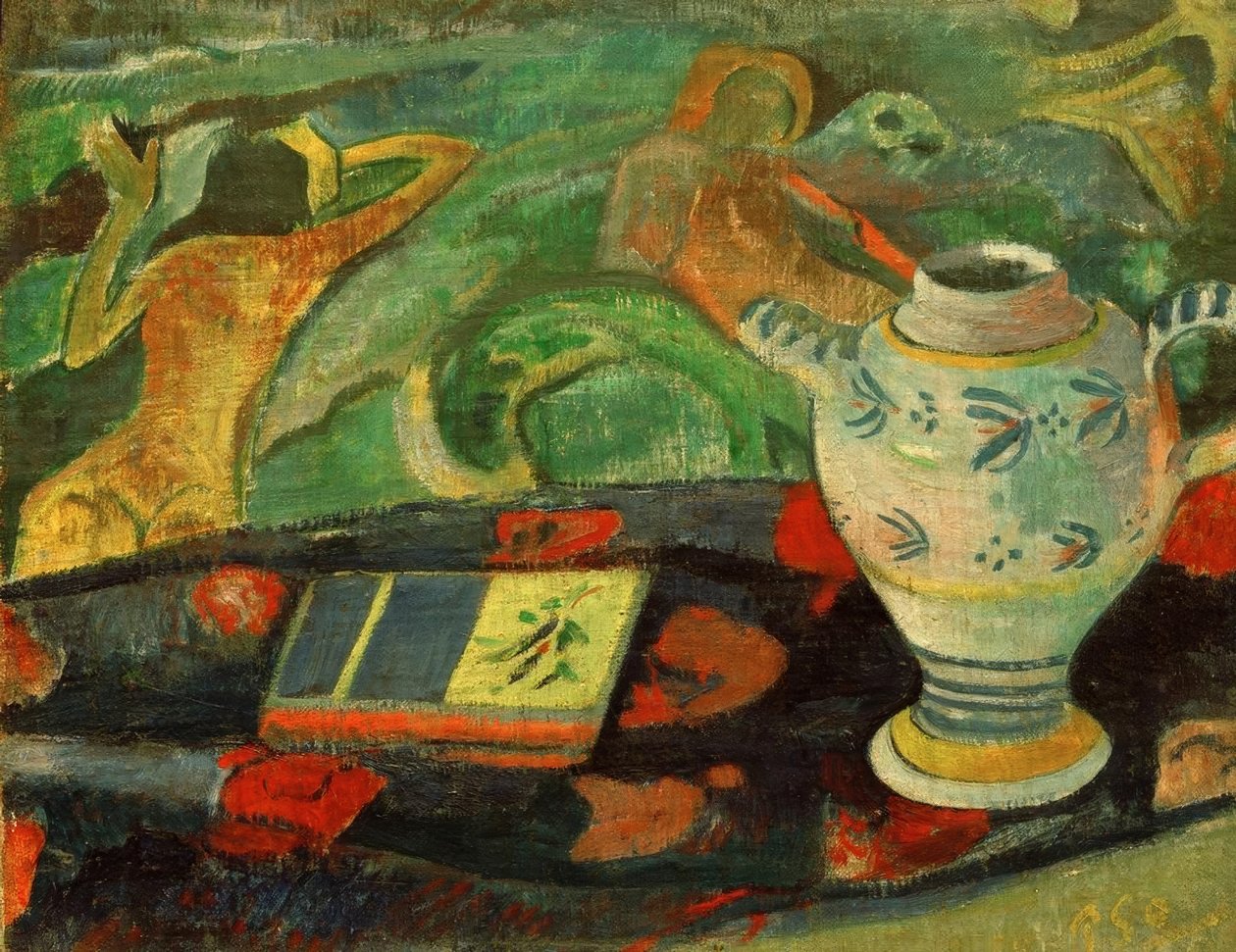 Martwa natura z dzbankiem Quimper autorstwa Paul Gauguin