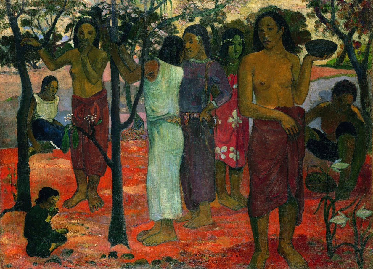Dziewięć do dziewięciu świetnie autorstwa Paul Gauguin