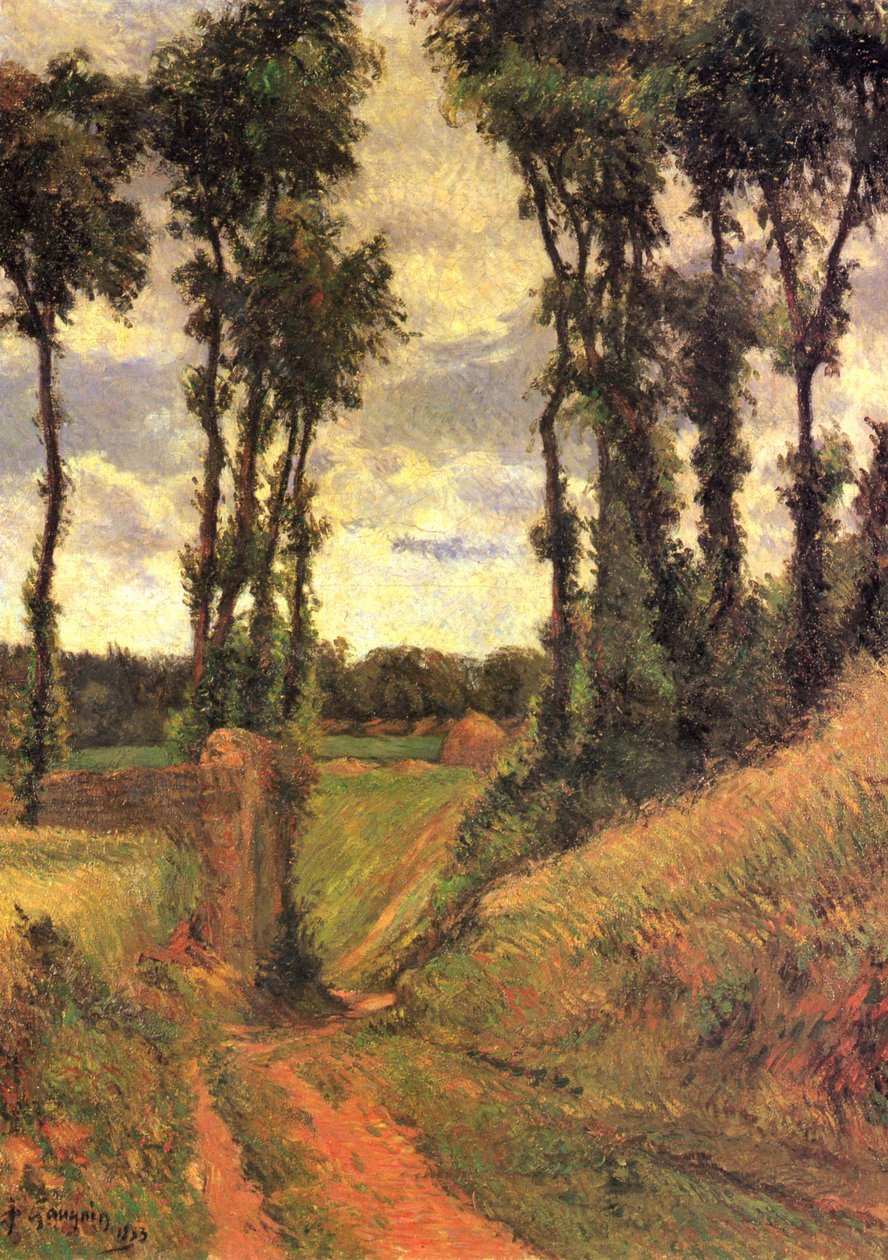 Topole autorstwa Paul Gauguin