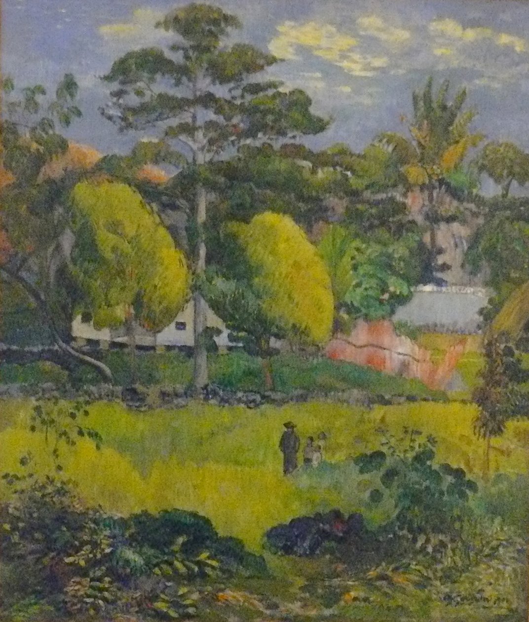 Krajobraz lub spacer rodzinny autorstwa Paul Gauguin