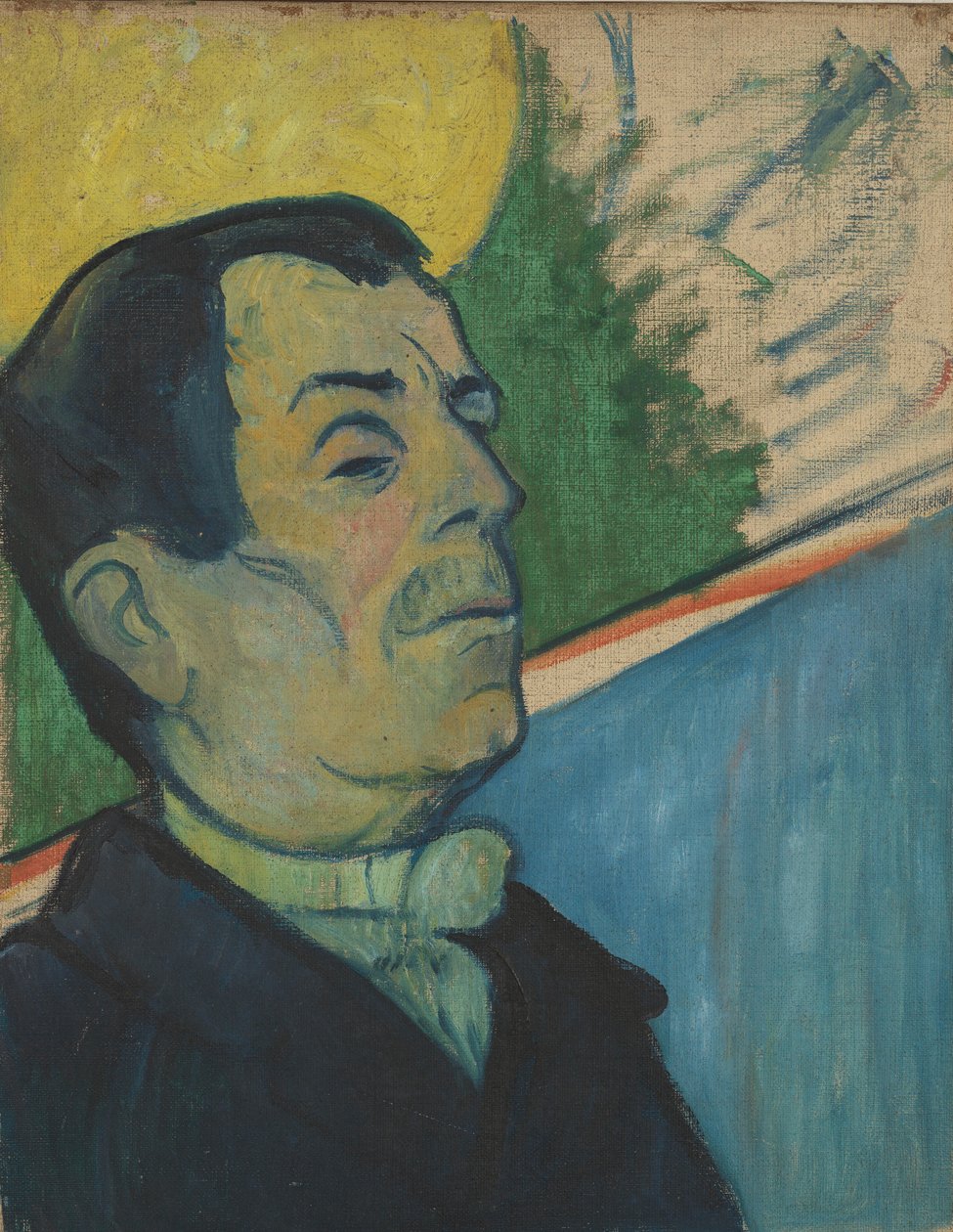 Portret mężczyzny w muszce autorstwa Paul Gauguin