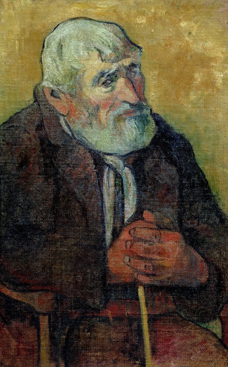 د یو زوړ سړي انځور چې د لرګیو سره، 1889-90 پولی autorstwa Paul Gauguin