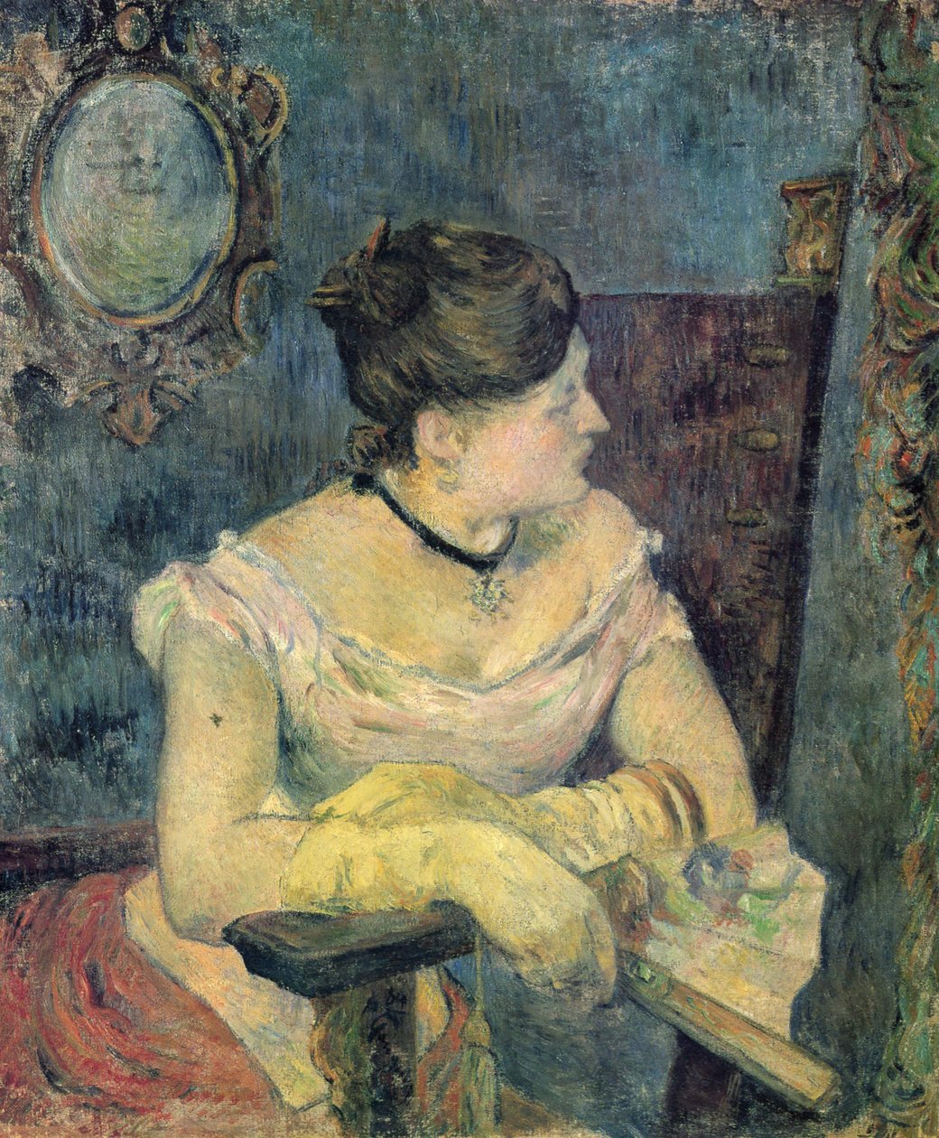 Portret Mme Gauguin w sukni wieczorowej autorstwa Paul Gauguin