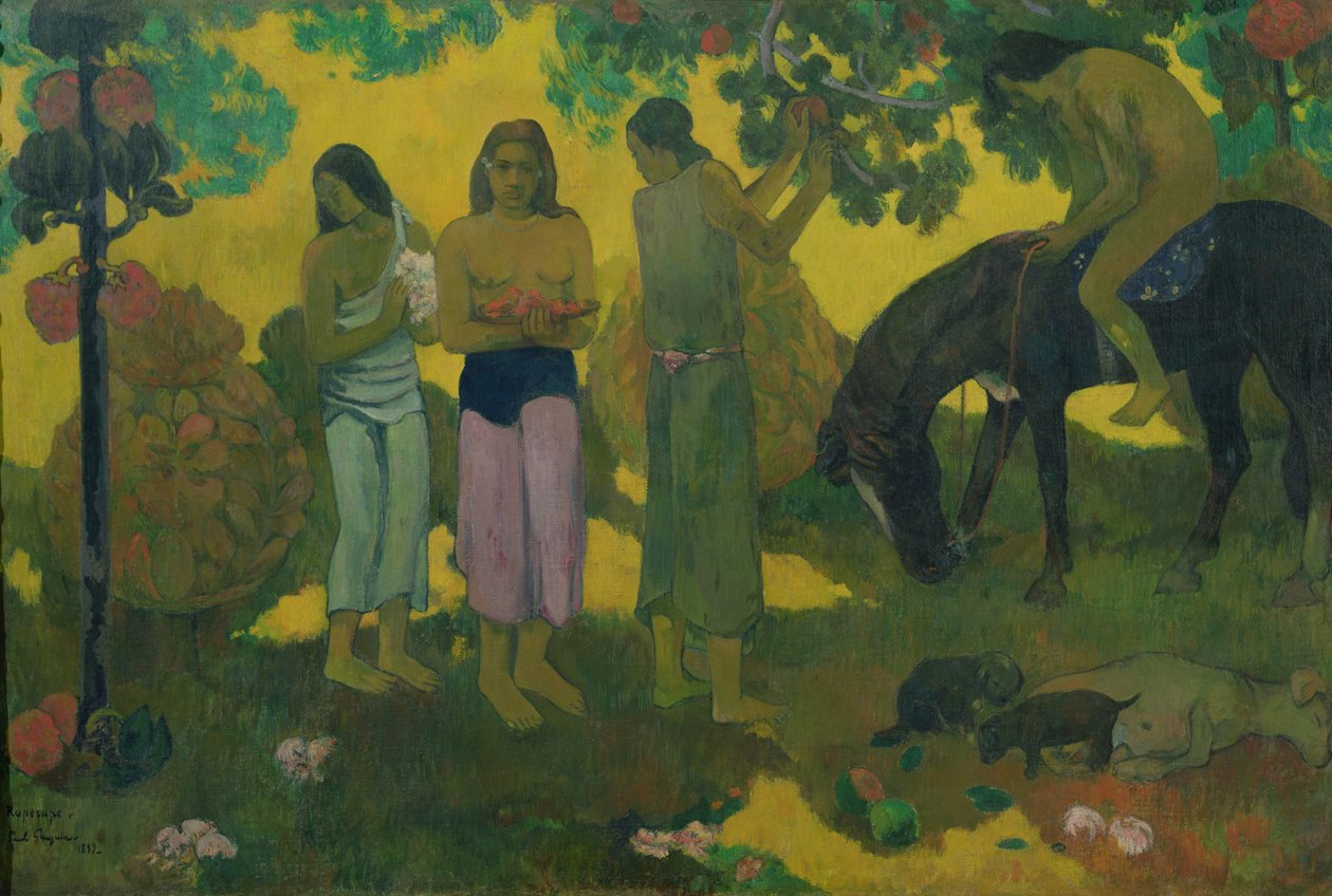 روپۍ (د ميوو راټولول)، 1899 پولي autorstwa Paul Gauguin