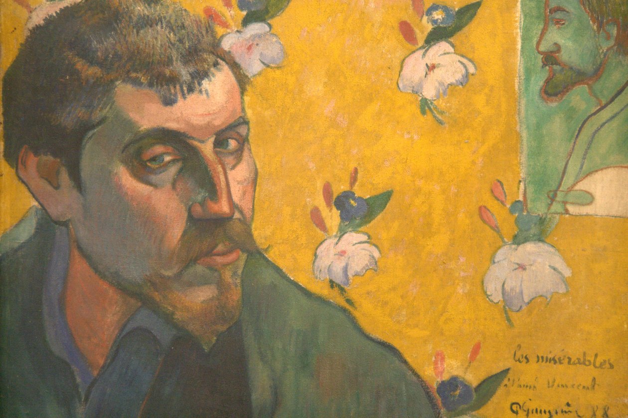 Autoportret z portretem Bernarda autorstwa Paul Gauguin