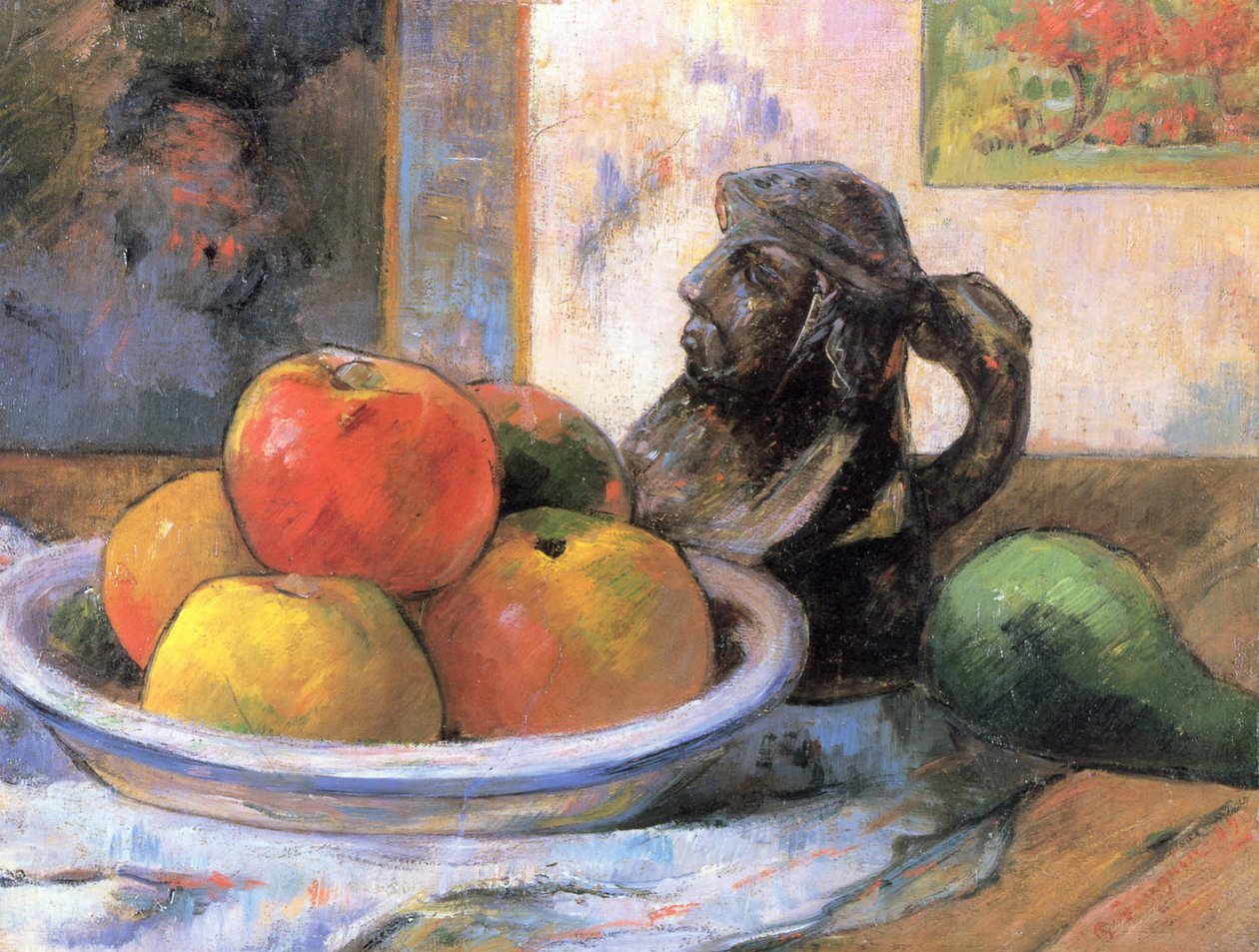 Martwa natura z jabłkami, gruszkami i dzbankiem autorstwa Paul Gauguin