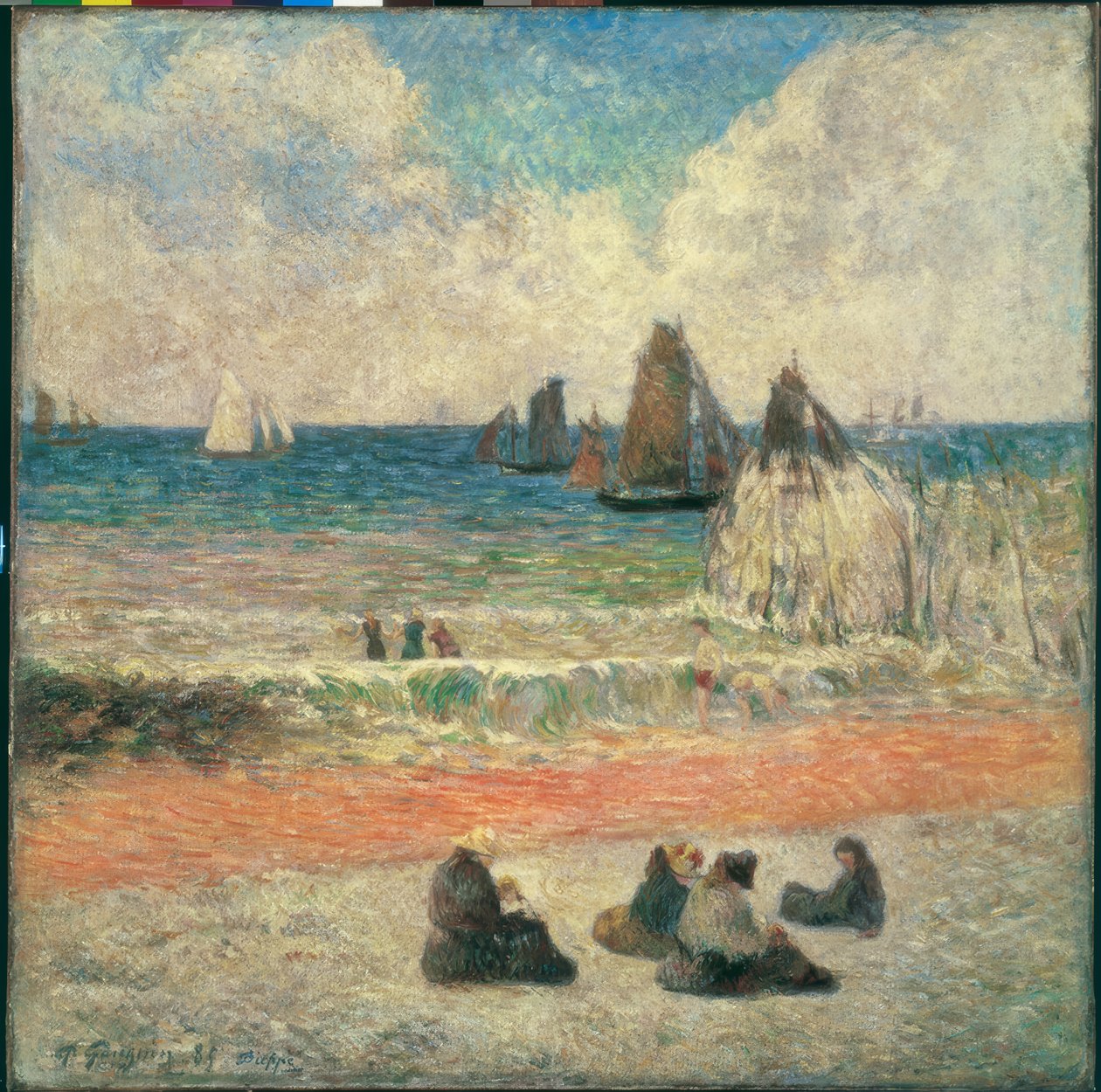 Plaża w Dieppe autorstwa Paul Gauguin
