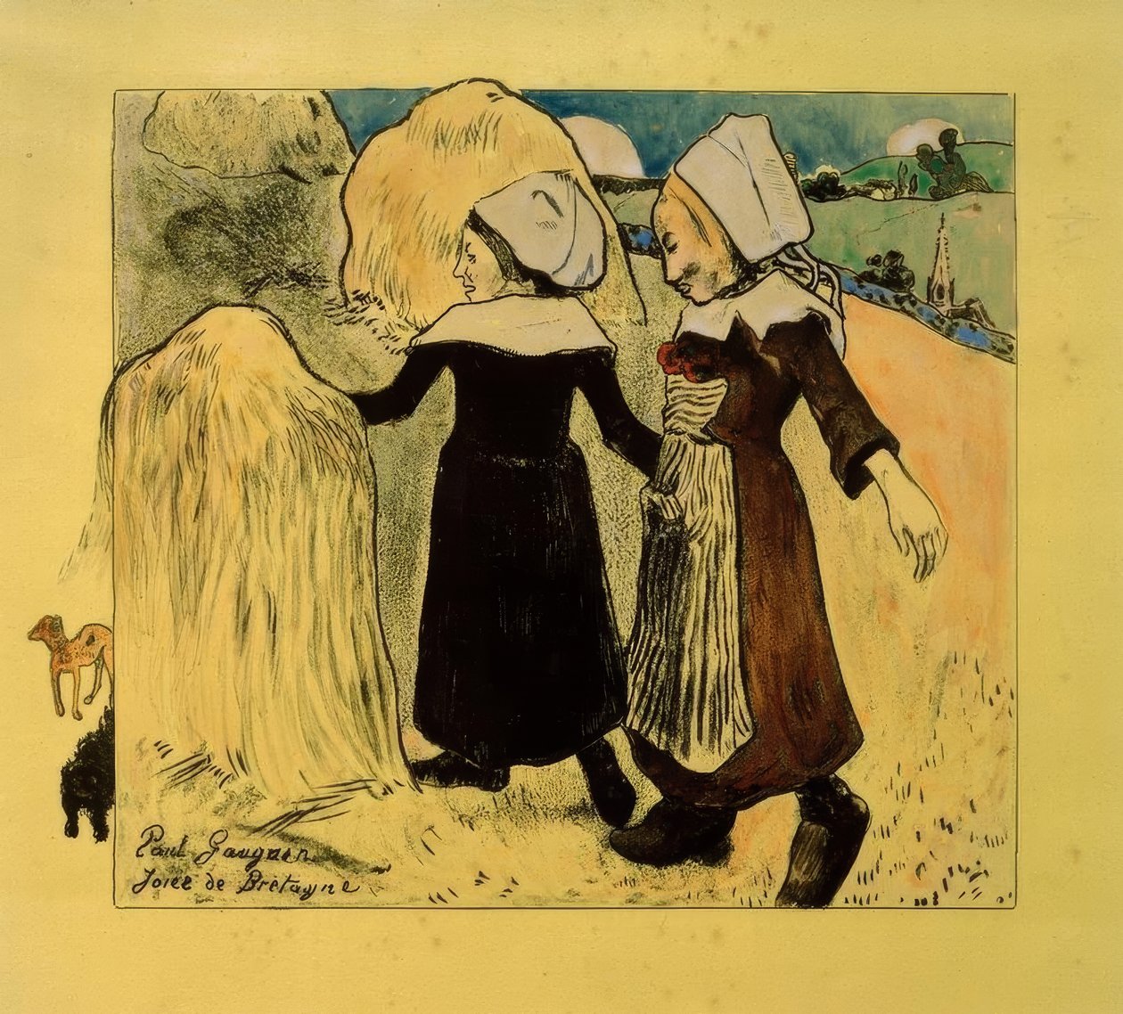 Suita Volpini: Radości Bretanii (Freuden der Bretagne) autorstwa Paul Gauguin