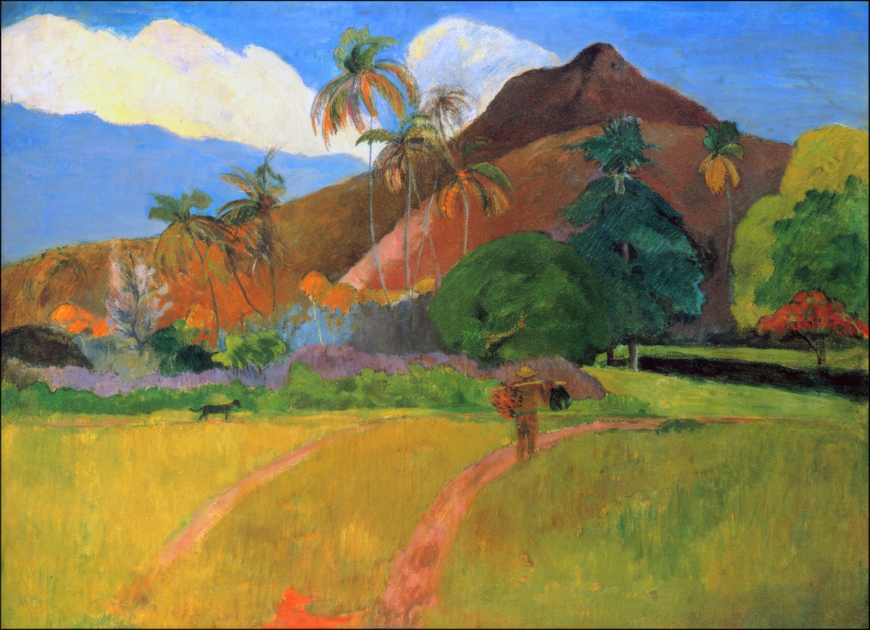 Tahiti: Tahitański krajobraz, Paul Gauguin (1893) autorstwa Paul Gauguin